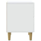 Bedside Cabinet White 43 x 34.5 x 48 cm Engineered Wood - Rear View