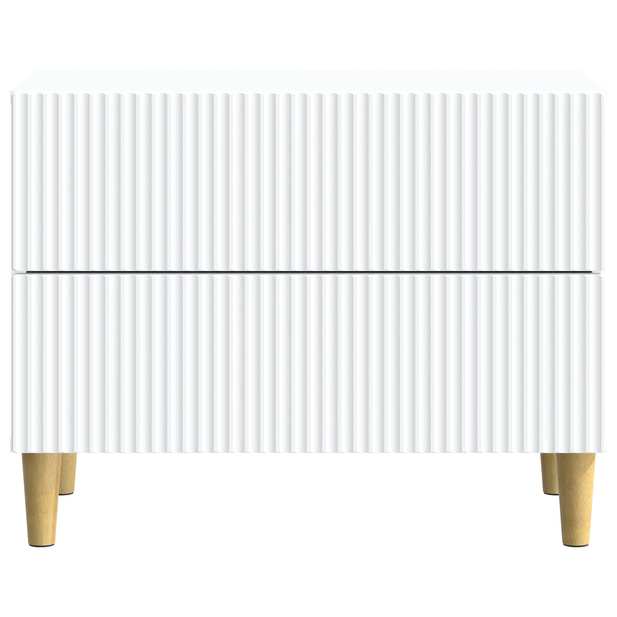 Bedside Cabinet White 62 x 34.5 x 48 cm Engineered Wood