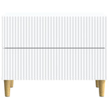Bedside Cabinet White 62 x 34.5 x 48 cm Engineered Wood