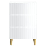 Bedside Cabinet White 43 x 41 x 66.5 cm Engineered Wood
