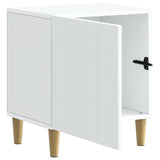 Bedside Cabinet White 43 x 34.5 x 50 cm Engineered Wood - Top-Down View