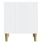 Bedside Cabinet White 43 x 34.5 x 50 cm Engineered Wood