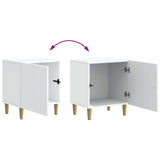 Bedside Cabinet White 43 x 34.5 x 50 cm Engineered Wood - Extra Image