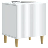 Bedside Cabinet White 43 x 34.5 x 50 cm Engineered Wood