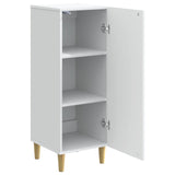 Sideboard White 33 x 34.5 x 90 cm Engineered Wood - 45-Degree Angle