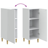 Sideboard White 33 x 34.5 x 90 cm Engineered Wood - Extra Image