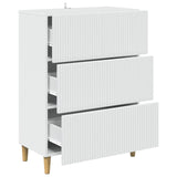 Drawer Cabinet White 66 x 34.5 x 90 cm Engineered Wood