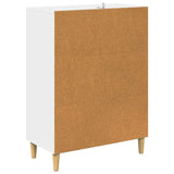 Drawer Cabinet White 66 x 34.5 x 90 cm Engineered Wood - Low Angle
