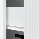 Drawer Cabinet White 33 x 34.5 x 90 cm Engineered Wood