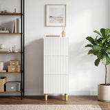 Drawer Cabinet White 33 x 34.5 x 90 cm Engineered Wood - Top-Down View