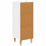 Drawer Cabinet White 33 x 34.5 x 90 cm Engineered Wood - Low Angle