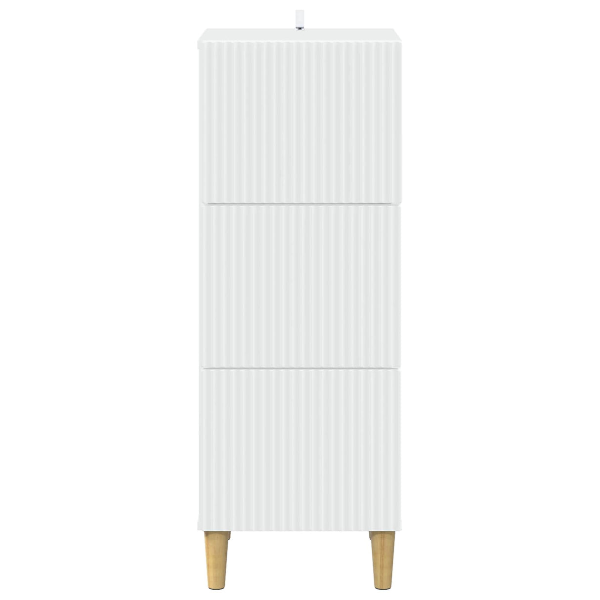Drawer Cabinet White 33 x 34.5 x 90 cm Engineered Wood