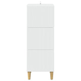 Drawer Cabinet White 33 x 34.5 x 90 cm Engineered Wood - Rear View