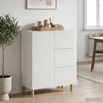 Sideboard White 66 x 34.5 x 90 cm Engineered Wood