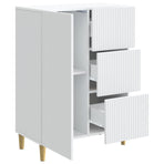Sideboard White 66 x 34.5 x 90 cm Engineered Wood