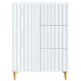 Sideboard with Drawer White 66 x 34.5 x 90 cm Engineered Wood