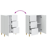 Sideboard with Drawer White 66 x 34.5 x 90 cm Engineered Wood - Extra Image