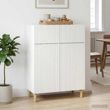 Sideboard with Drawer White 66 x 34.5 x 90 cm Engineered Wood