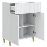 Sideboard with Drawer White 66 x 34.5 x 90 cm Engineered Wood - 45-Degree Angle