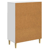 Sideboard with Drawer White 66 x 34.5 x 90 cm Engineered Wood - Low Angle