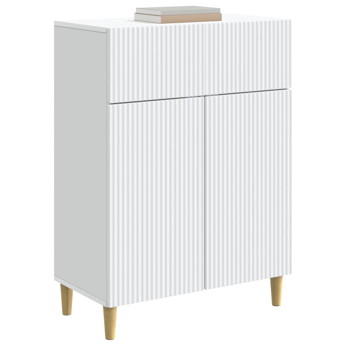 Sideboard with Drawer White 66 x 34.5 x 90 cm Engineered Wood
