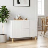 Sideboard with Drawer White 89 x 34.5 x 60 cm Engineered Wood - Top-Down View