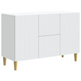 Sideboard with Drawer White 89 x 34.5 x 60 cm Engineered Wood - Front View