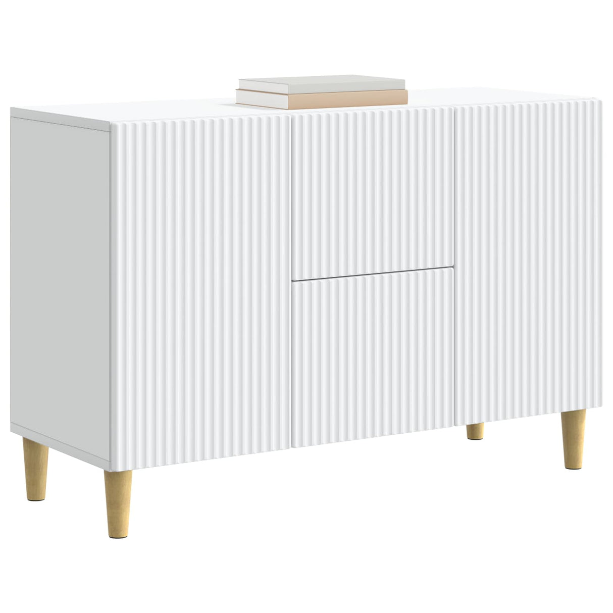 Sideboard with Drawer White 89 x 34.5 x 60 cm Engineered Wood