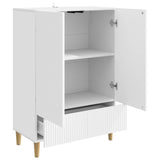 Sideboard with Drawer White 66 x 34.5 x 95 cm Engineered Wood