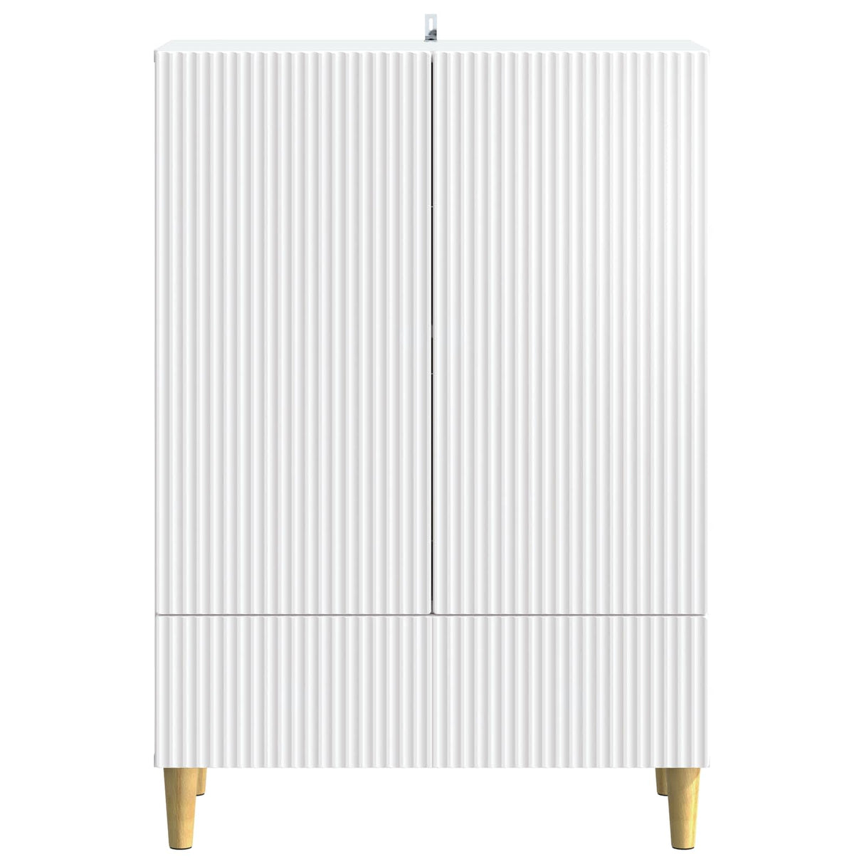 Sideboard with Drawer White 66 x 34.5 x 95 cm Engineered Wood