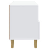 TV Cabinet with Drawer White 102 x 34.5 x 50 cm Engineered Wood - Close-Up Angle