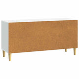 TV Cabinet White 102 x 34.5 x 50 cm Engineered Wood - Low Angle