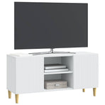 TV Cabinet White 102 x 34.5 x 50 cm Engineered Wood