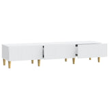 TV Cabinet with Drawer White 147 x 34.5 x 30 cm Engineered Wood - 45-Degree Angle