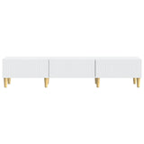 TV Cabinet with Drawer White 147 x 34.5 x 30 cm Engineered Wood - Rear View