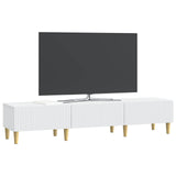 TV Cabinet with Drawer White 147 x 34.5 x 30 cm Engineered Wood