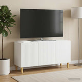 TV Cabinet White 99 x 34.5 x 50 cm Engineered Wood - Top-Down View