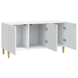 TV Cabinet White 99 x 34.5 x 50 cm Engineered Wood - 45-Degree Angle