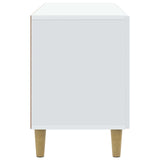 TV Cabinet White 99 x 34.5 x 50 cm Engineered Wood - Close-Up Angle