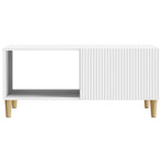 Coffee Table White 90 x 50 x 40 cm Engineered Wood