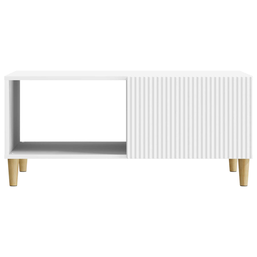 Coffee Table White 90 x 50 x 40 cm Engineered Wood