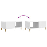 Coffee Table White 90 x 50 x 40 cm Engineered Wood