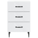 Bedside Cabinet White 43 x 41 x 66.5 cm Engineered Wood