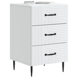 Bedside Cabinet White 43 x 41 x 66.5 cm Engineered Wood