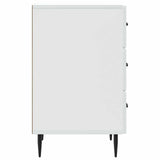 Bedside Cabinet White 43 x 41 x 66.5 cm Engineered Wood
