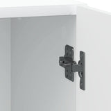 Bedside Cabinet White 43 x 34.5 x 50 cm Engineered Wood