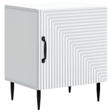 Bedside Cabinet White 43 x 34.5 x 50 cm Engineered Wood