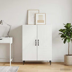 Sideboard White 66 x 34.5 x 89.5 cm Engineered Wood