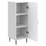 Sideboard White 33 x 34.5 x 89.5 cm Engineered Wood - 45-Degree Angle