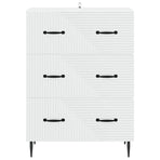 Drawer Cabinet White 66 x 34.5 x 89.5 cm Engineered Wood